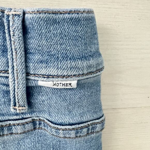 MOTHER Women's Straight Leg Jeans - Blue - Picture 10 of 15